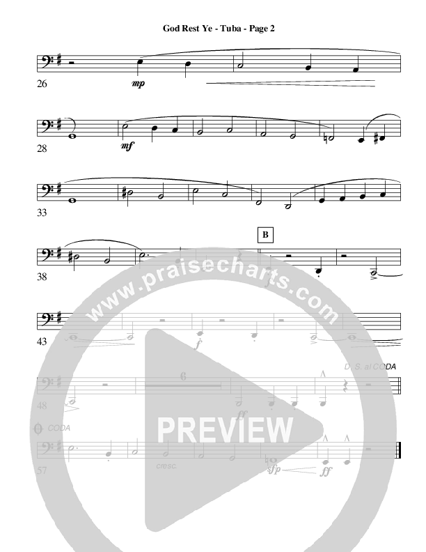 God Rest Ye Merry Gentlemen (Instrumental) Tuba (AnderKamp Music)