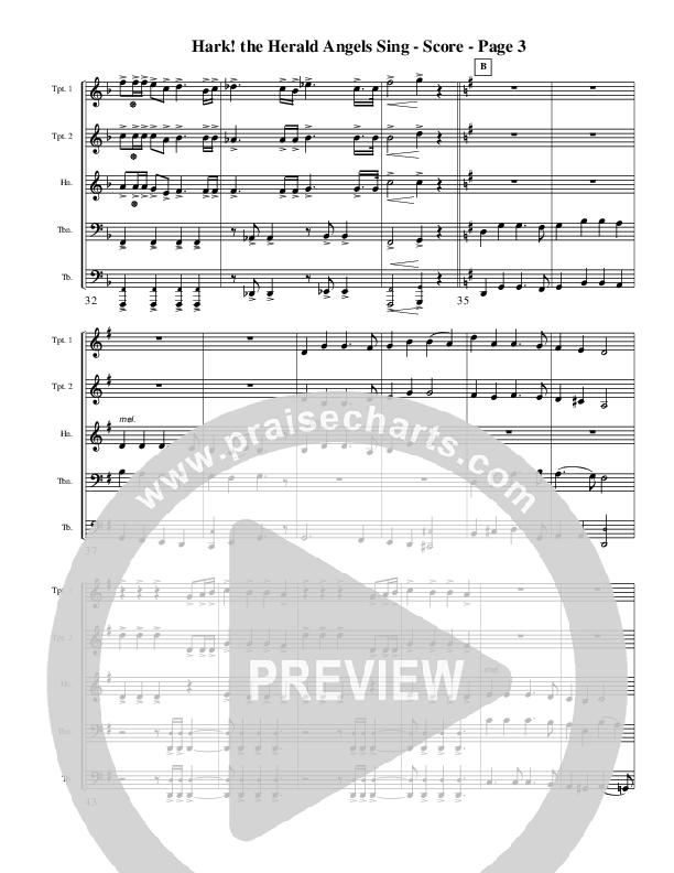 Hark The Herald Angels Sing (Instrumental) Conductor's Score (AnderKamp Music)