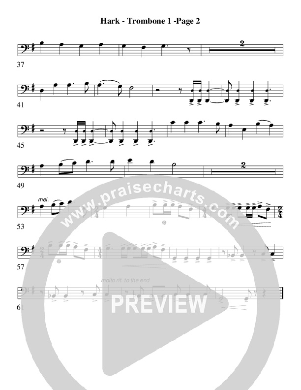 Hark The Herald Angels Sing (Instrumental) Trombone 1 (AnderKamp Music)