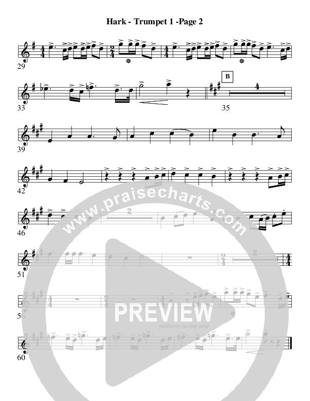 Hark The Herald Angels Sing (Instrumental) Trumpet 1 (AnderKamp Music)