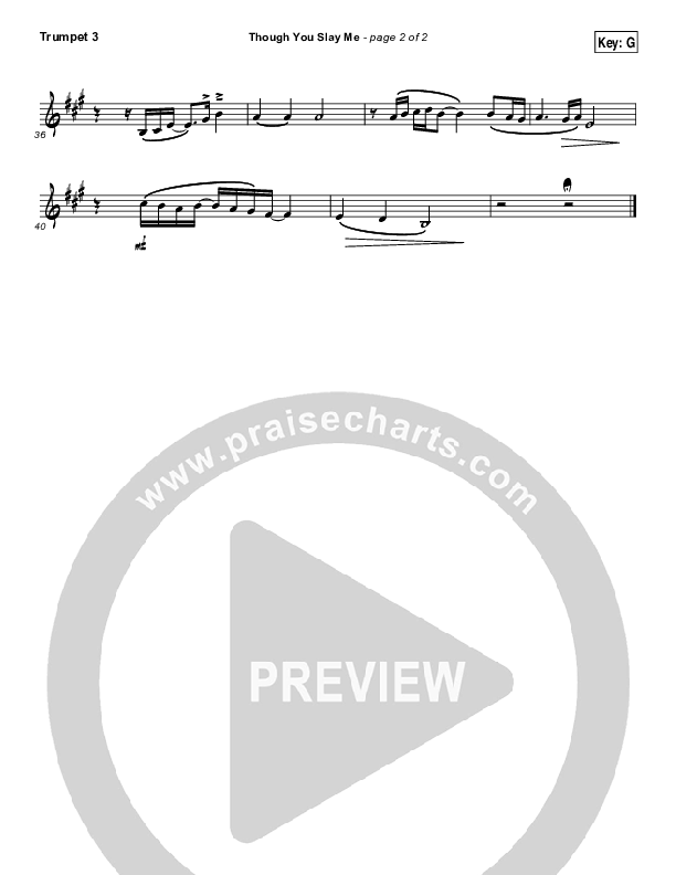 Though You Slay Me Trumpet 3 (Shane & Shane / The Worship Initiative)