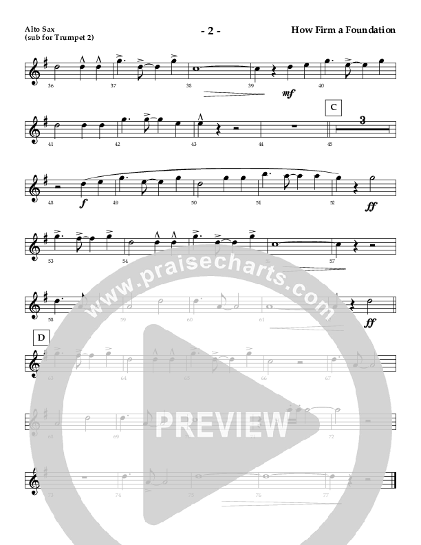 How Firm A Foundation Alto Sax (AnderKamp Music)