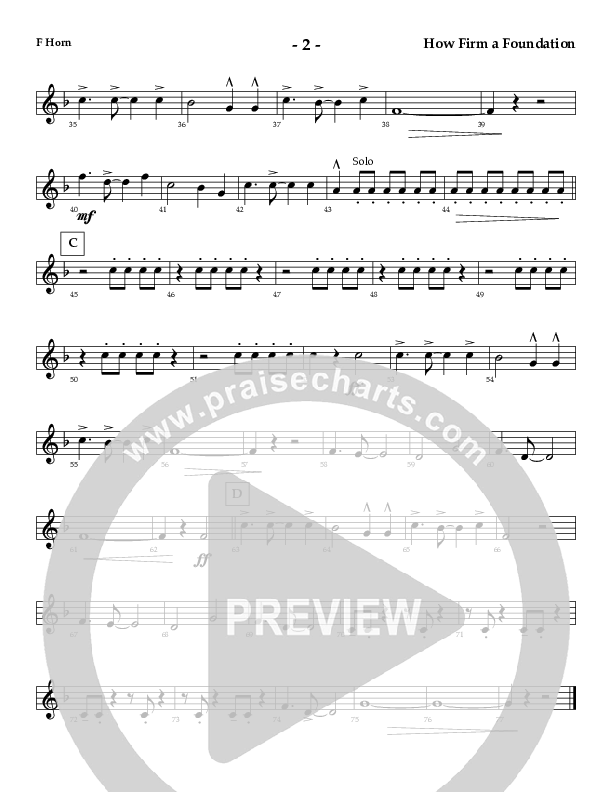 How Firm A Foundation French Horn (AnderKamp Music)