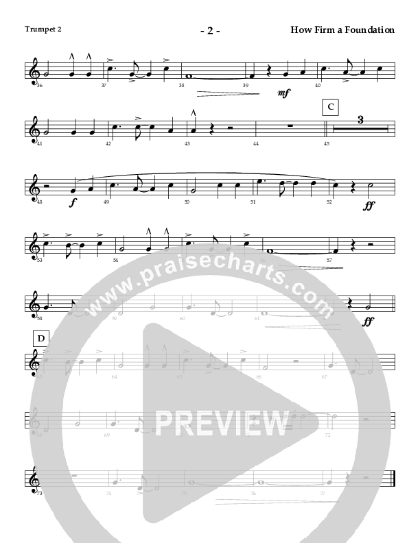How Firm A Foundation Trumpet 2 (AnderKamp Music)
