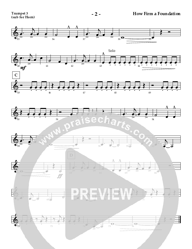 How Firm A Foundation Trumpet 3 (AnderKamp Music)
