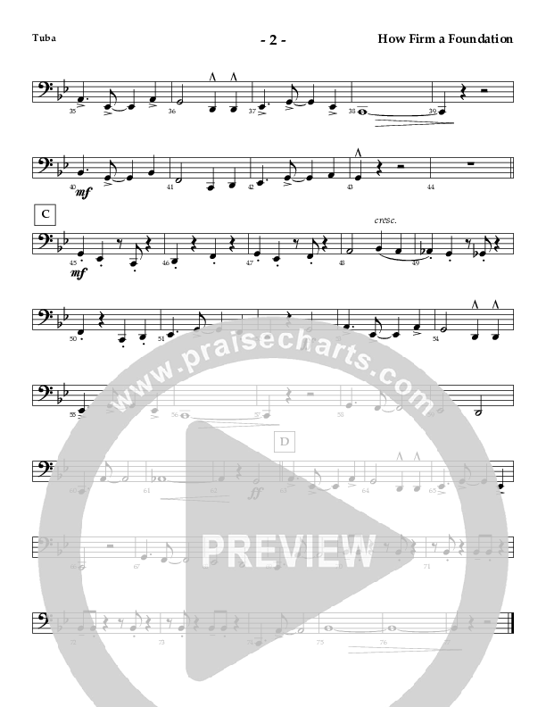How Firm A Foundation Tuba (AnderKamp Music)