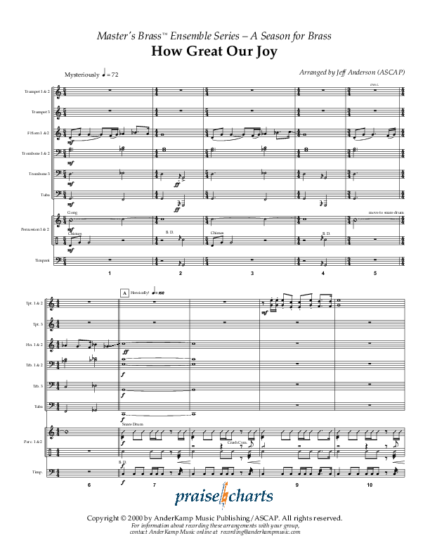 How Great Our Joy (Instrumental) Conductor's Score ()