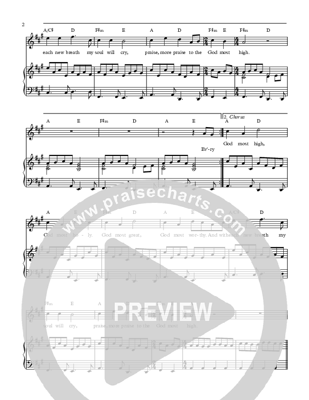 God Most High Lead & Piano (All About Worship / Michael Farren)