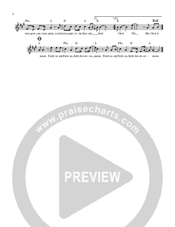 Faith Forevermore Lead Sheet (All About Worship / Aaron Tomberlin)