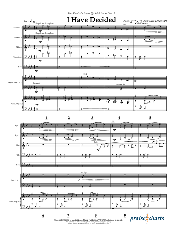 I Have Decided (Instrumental) Conductor's Score (AnderKamp Music)
