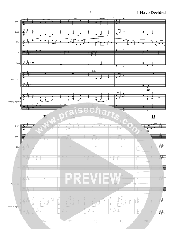 I Have Decided (Instrumental) Conductor's Score (AnderKamp Music)