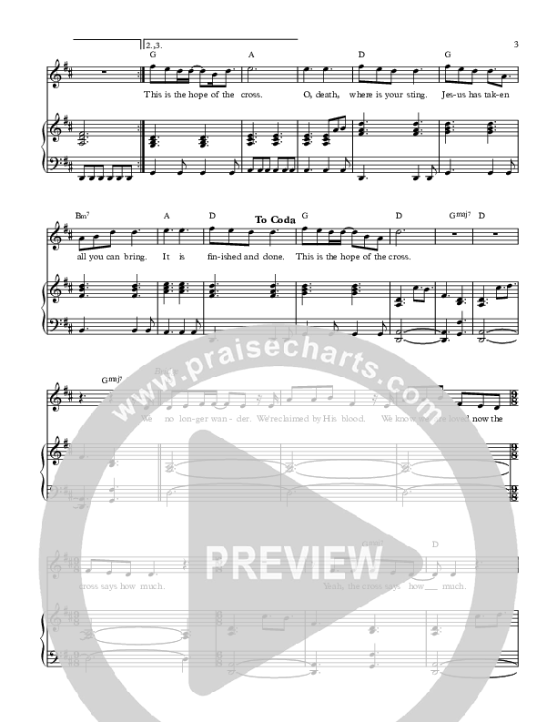 Hope Of The Cross Lead & Piano (All About Worship / Krissy Nordhoff / Benji Cowart)