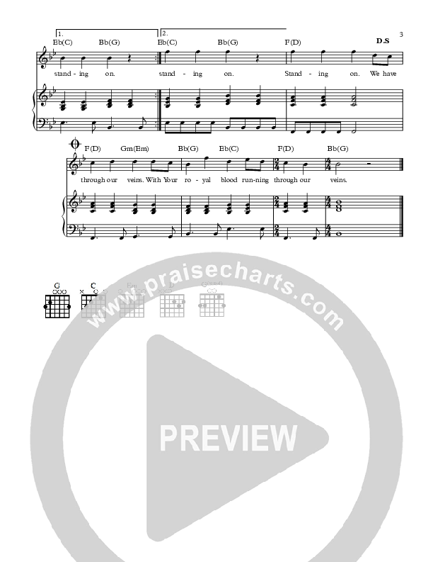 Royal Blood Piano/Vocal (All About Worship / Michael Farren)