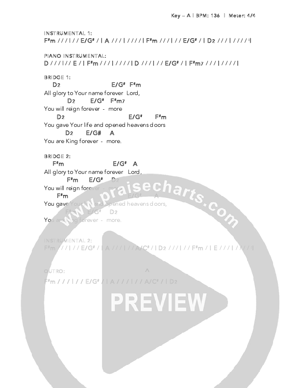 All Glory To Your Name Chords & Lyrics (Daystar Worship)