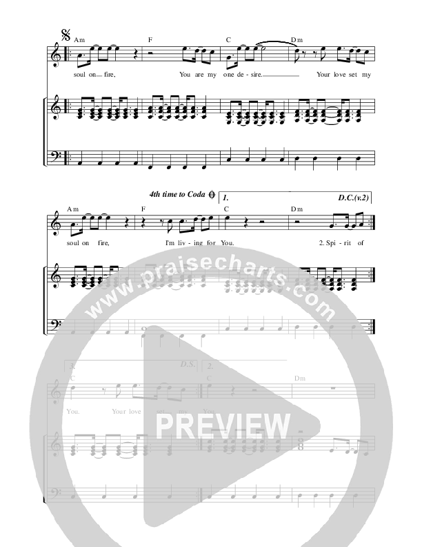 Your Love Set My Soul On Fire Piano/Vocal (Travis Ryan)