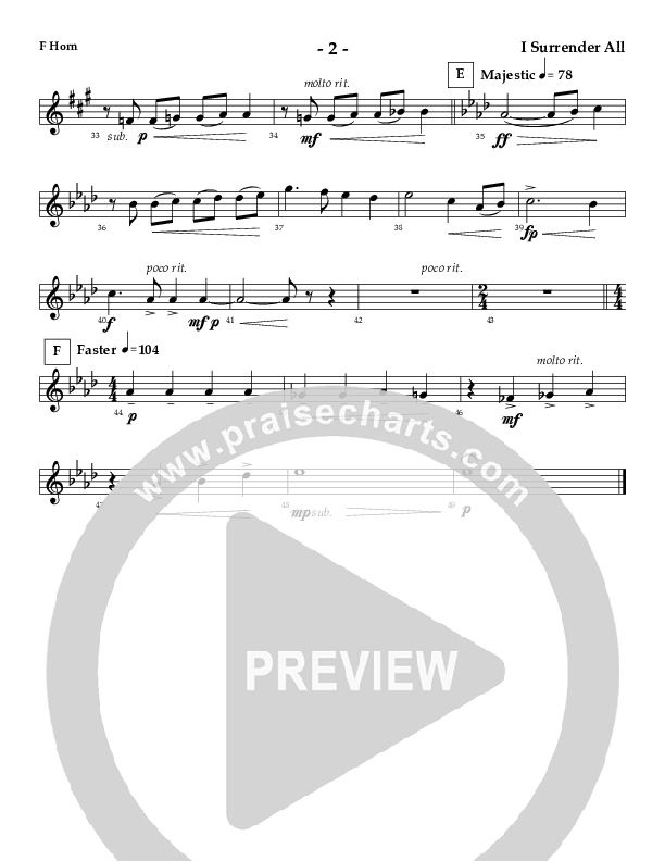 I Surrender All (Instrumental) French Horn (AnderKamp Music)