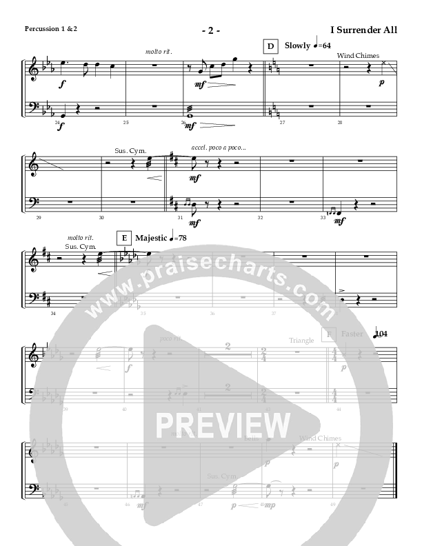 I Surrender All (Instrumental) Percussion (AnderKamp Music)