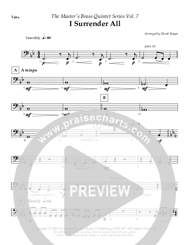 I Surrender All (Instrumental) Tuba (AnderKamp Music)