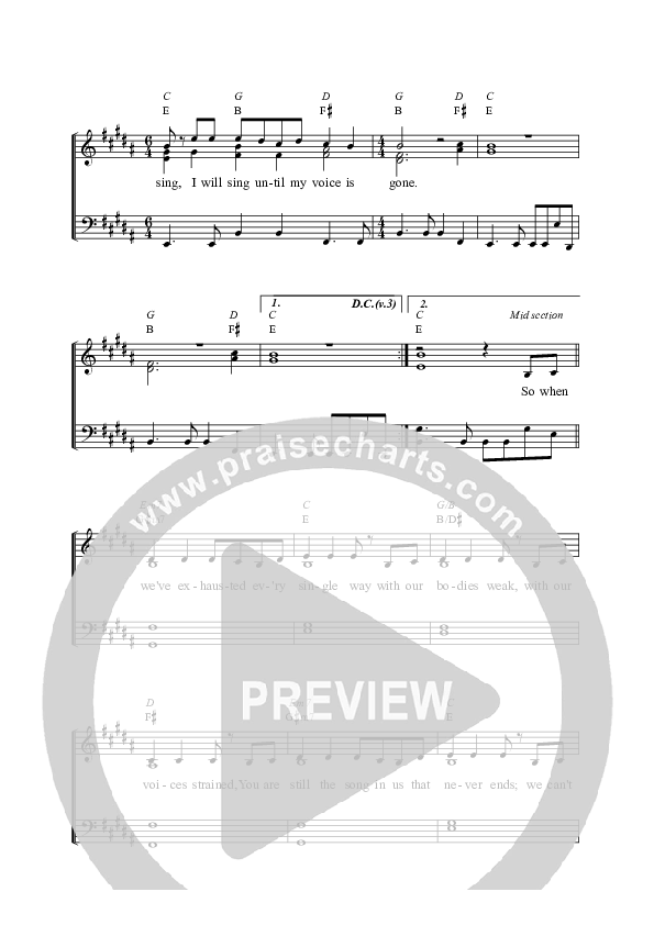 Until My Voice Is Gone Piano/Vocal (Travis Ryan)