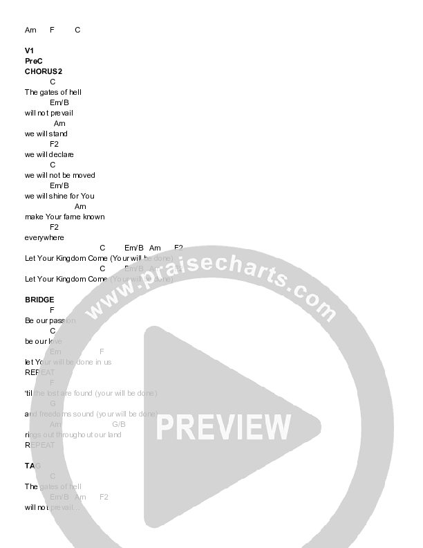 Hold Your Ground Chords & Lyrics (Amanda Blankenship / Megan Parker / Zach Carpenter)
