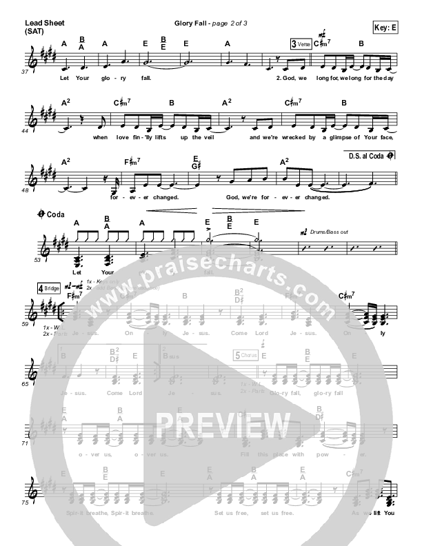 Glory Fall Lead (SAT) (Amber Rhoads / Gateway Devotions)