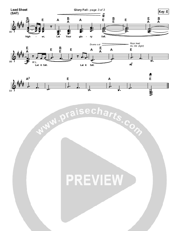 Glory Fall Lead (SAT) (Amber Rhoads / Gateway Devotions)
