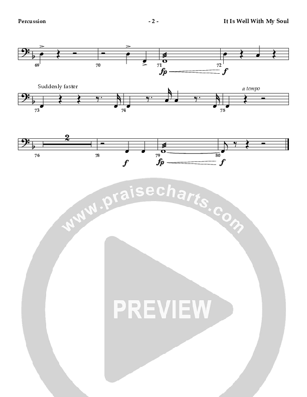 It Is Well (Instrumental) Percussion (AnderKamp Music)