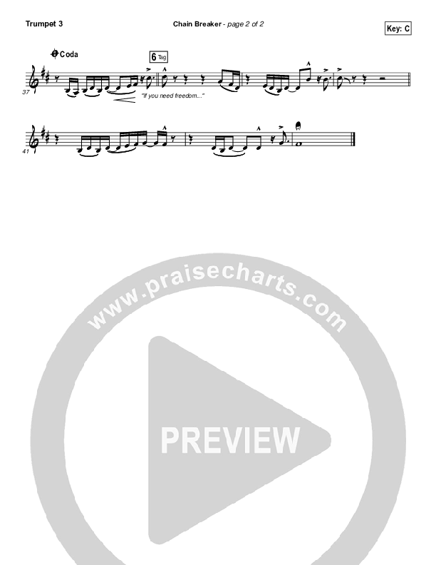 Chain Breaker Trumpet 3 (Zach Williams)