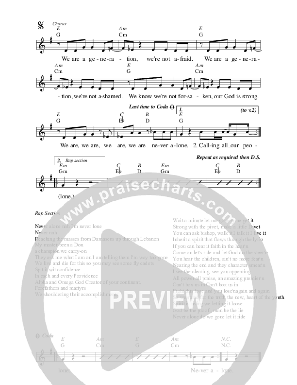 Never Alone Piano/Vocal & Lead (Seth & Nirva)