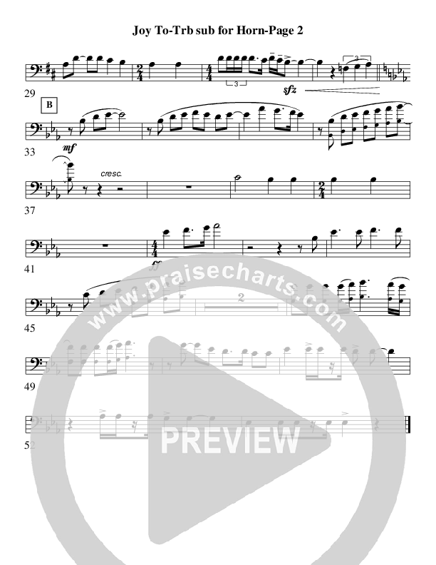 Joy To The World (Instrumental) Trombone 2 (AnderKamp Music)