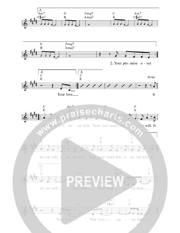 Love Never Fails Lead Sheet (Seth & Nirva)