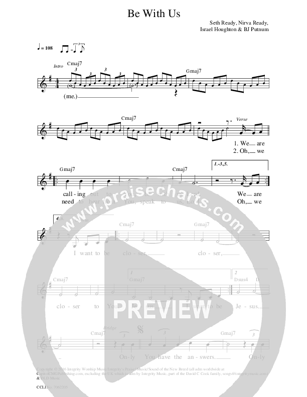 Be With Us Lead Sheet (Seth & Nirva)