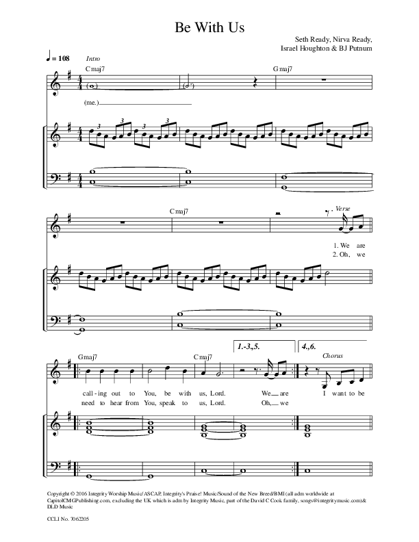 Be With Us Lead & Piano (Seth & Nirva)