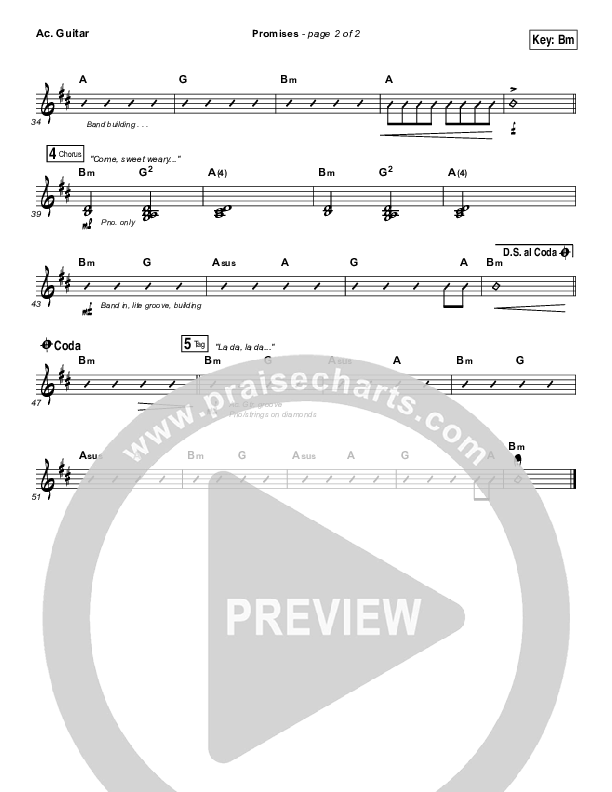 Promises Acoustic Guitar (Madaline Garcia)