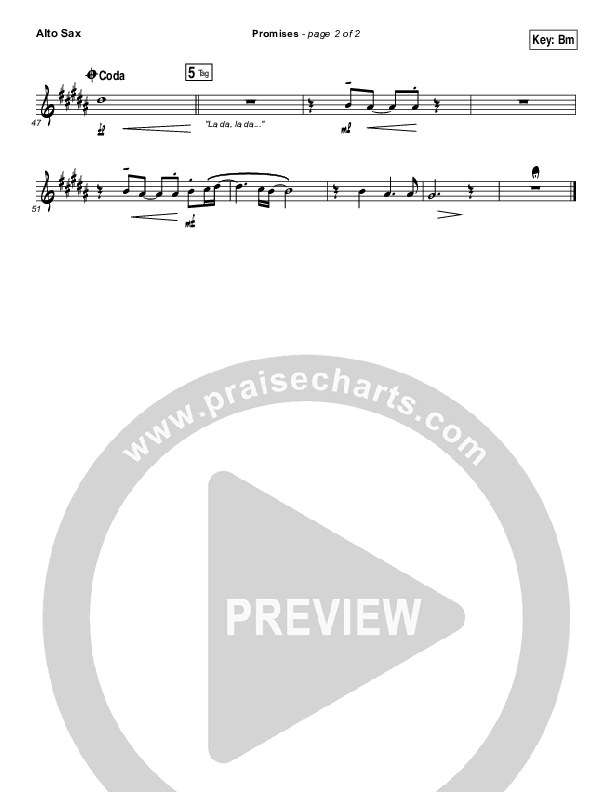 Promises Alto Sax (Madaline Garcia)