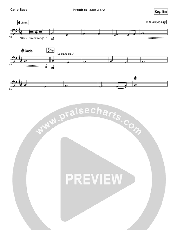 Promises Cello/Bass (Madaline Garcia)