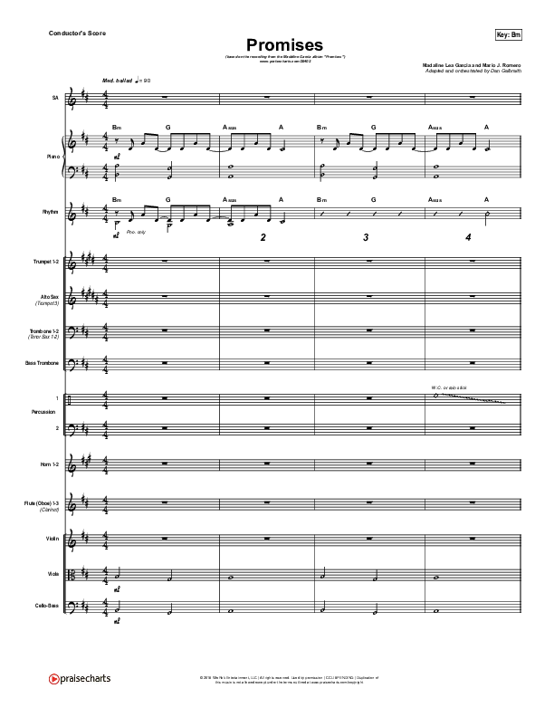 Promises Conductor's Score (Madaline Garcia)