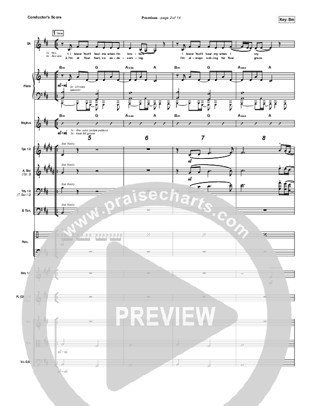 Promises Conductor's Score (Madaline Garcia)