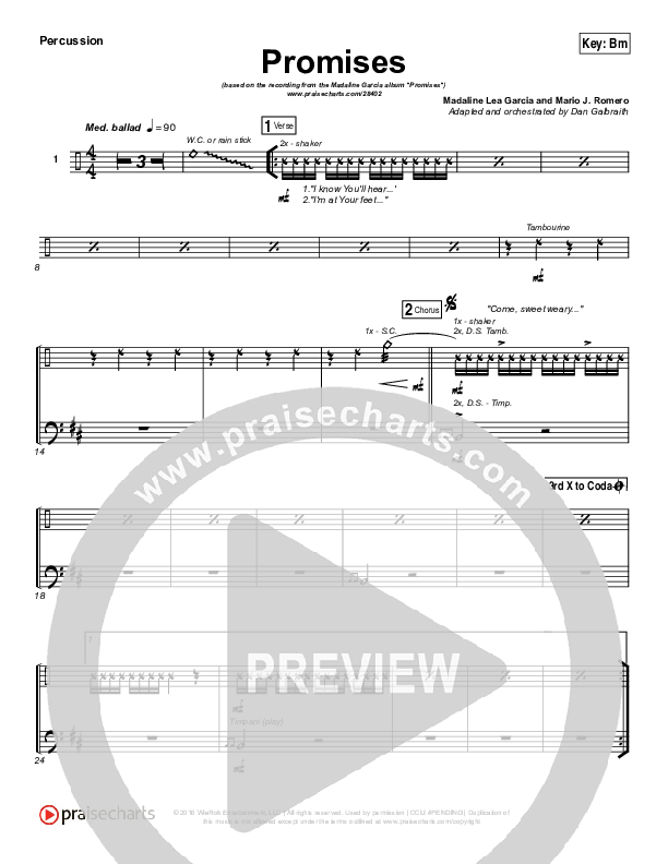 Promises Percussion (Madaline Garcia)