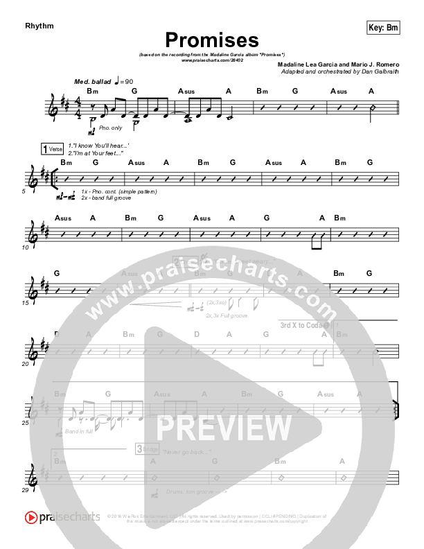 Promises Rhythm Chart (Madaline Garcia)