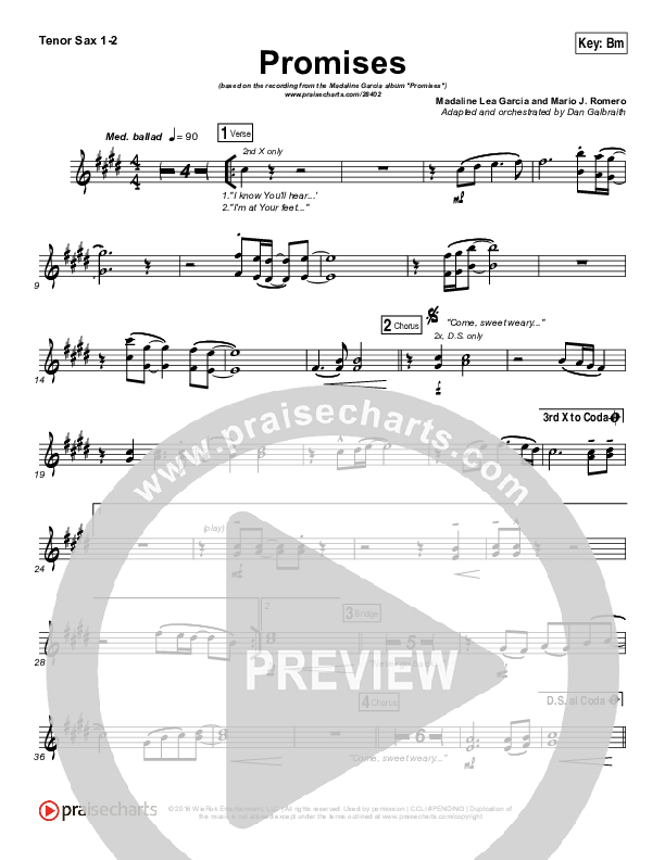 Promises Tenor Sax 1/2 (Madaline Garcia)