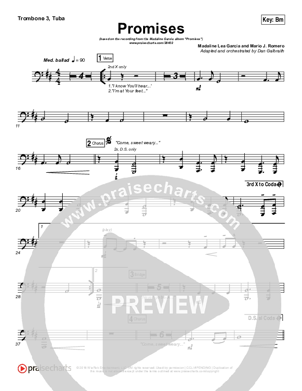 Promises Trombone 3/Tuba (Madaline Garcia)