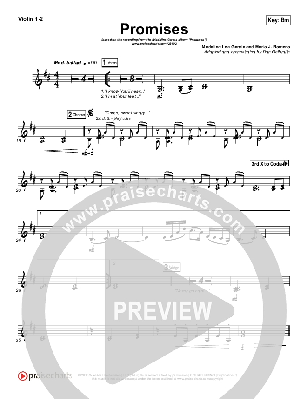 Promises Violin 1/2 (Madaline Garcia)