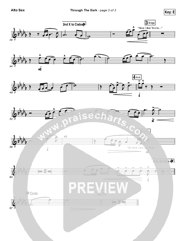 Through The Dark Alto Sax (Madaline Garcia)