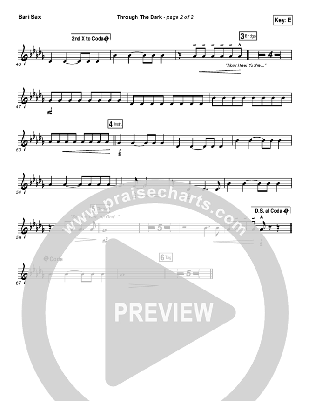 Through The Dark Bari Sax (Madaline Garcia)