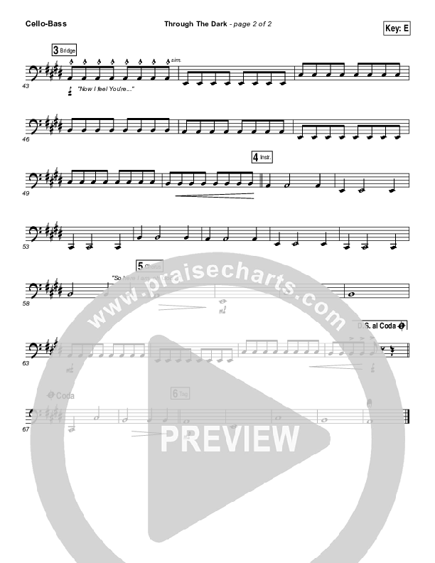 Through The Dark Cello/Bass (Madaline Garcia)