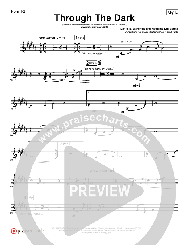 Through The Dark Brass Pack (Madaline Garcia)