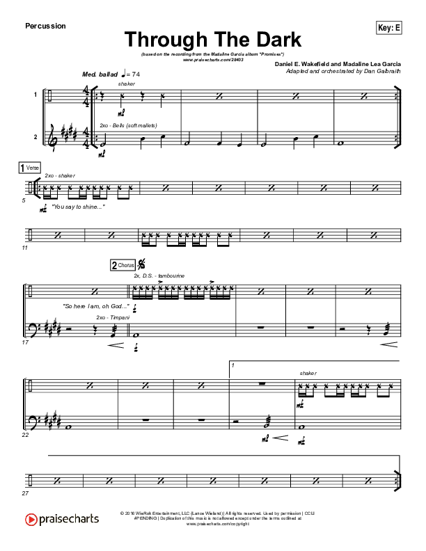 Through The Dark Percussion (Madaline Garcia)