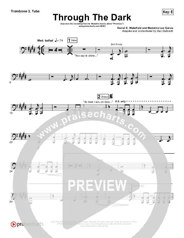 Through The Dark Trombone 3/Tuba (Madaline Garcia)