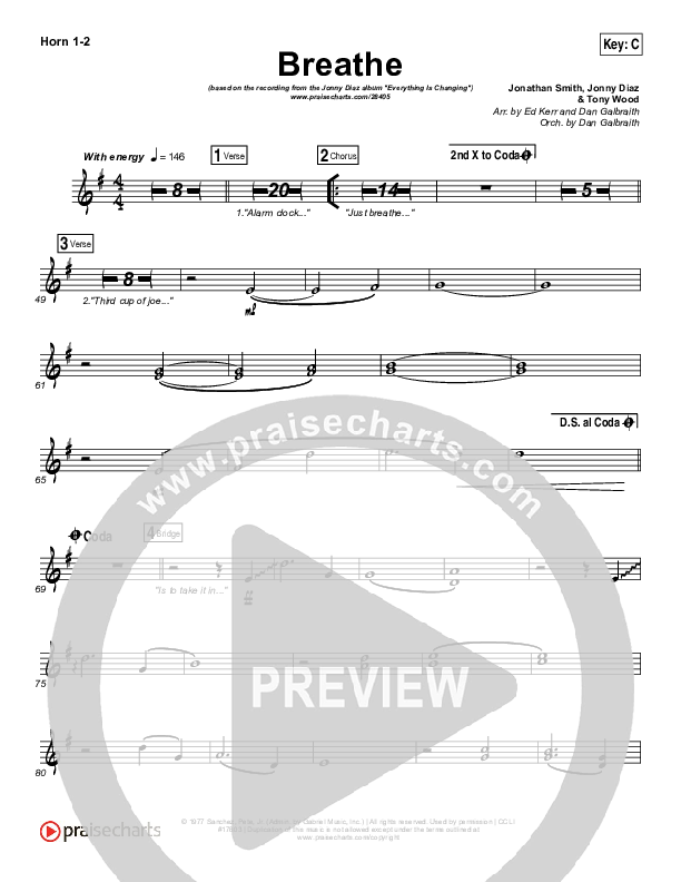 Breathe French Horn 1/2 (Jonny Diaz)